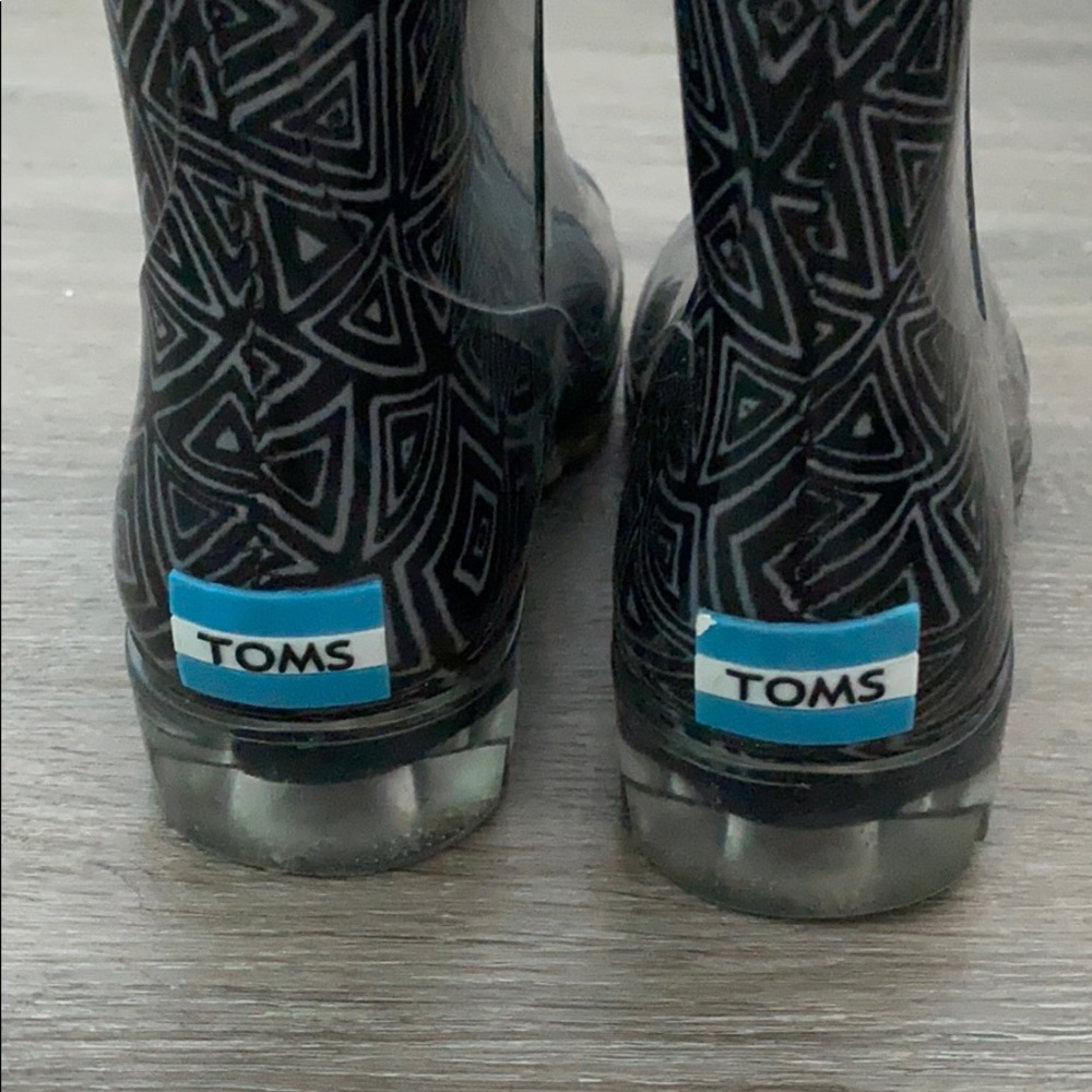 ❤️ Toms Waterproof Rain Boots Size W9 - Picture 6 of 9